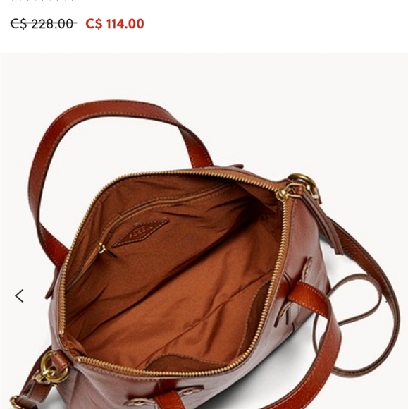 FOSSIL leather satchel - Picture 4 of 16